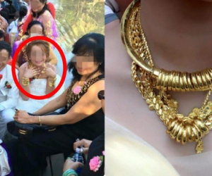 Cô dâu đeo vàng nặng trĩu ngày cưới khiến dân mạng trầm trồ, hoa mắt vì đếm hộ