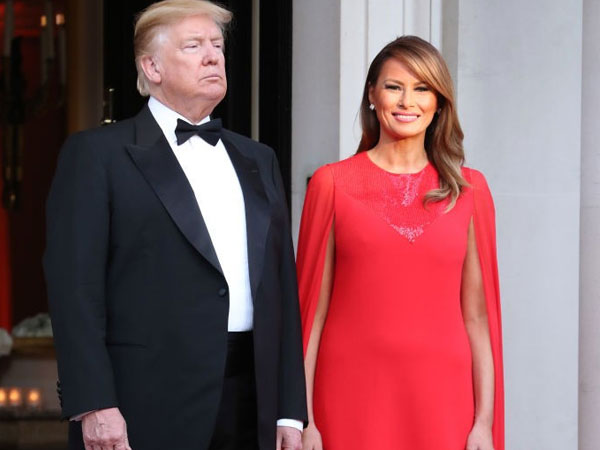 Bà Melania Trump diện đầm 166 triệu đồng, tỏa sáng cả một góc trời nhưng lại khiến người ta liên tưởng tới Công nương Meghan