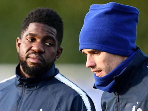 Umtiti khẳng định không ai nhắc Griezmann tại Barca