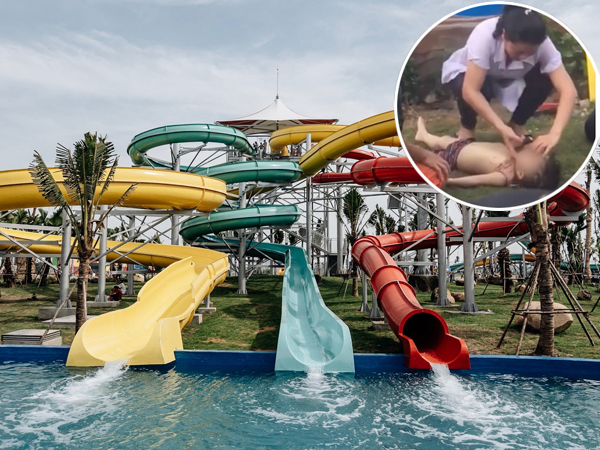 Công viên nước Thanh Hà vừa bị đình chỉ hoạt động vài tiếng thì xảy ra sự cố bé trai đuối nước