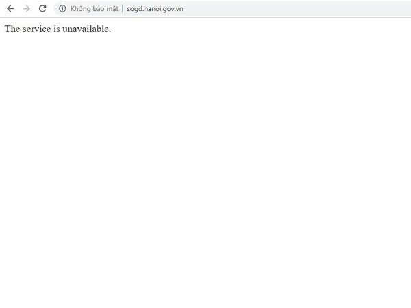 Website Sở Giáo dục Hà Nội tê liệt trước giờ công bố điểm chuẩn