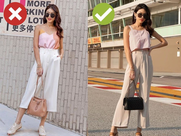 Chân sẽ ngắn hơn, tổng thể vóc dáng thì 'lùn' một mẩu nếu bạn diện kiểu quần ống rộng này