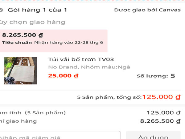 Mua hàng tại Lazada giá hơn 100 ngàn, phải trả phí... 8 triệu