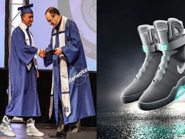 Mang đôi Sneaker giá hơn 2,2 tỷ đến dự lễ tốt nghiệp, nam sinh khiến thầy hiệu trưởng bối rối, nhìn không chớp mắt