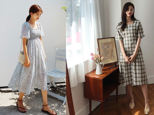 Không chỉ xinh lịm tim, mẫu váy này còn sánh ngang với váy cổ chữ V về khả năng “sang chảnh hóa” phong cách
