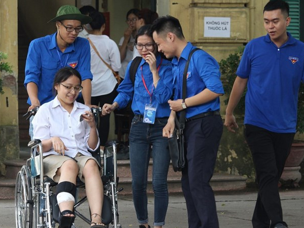 Các thí sinh 'can trường' ở Kỳ thi THPTQG 2019