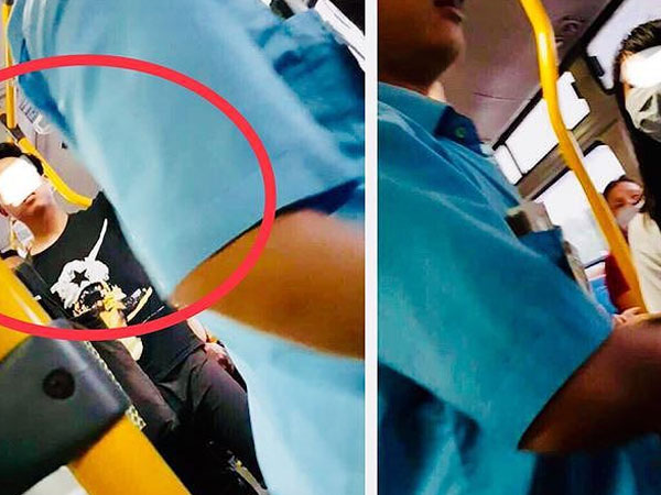 Nam thanh niên 'tự sướng' trên xe buýt bị phạt 200 nghìn đồng