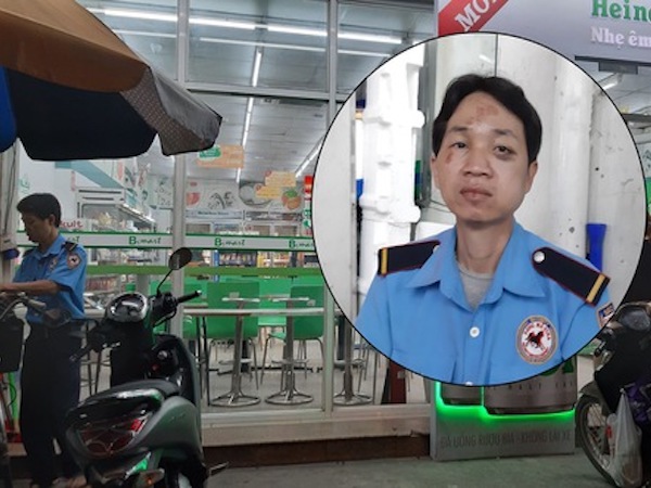 TP.HCM: Nhắc khách mua đồ 'quên' tính tiền, bác bảo vệ cửa hàng tiện lợi bị đánh sưng mặt
