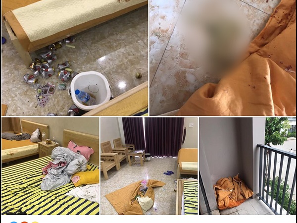 Thuê villa nghỉ dưỡng, nhóm thanh niên khiến dân mạng 'sôi máu' khi nôn ói đầy sàn, lấy chăn để giấu rác ngoài ban công