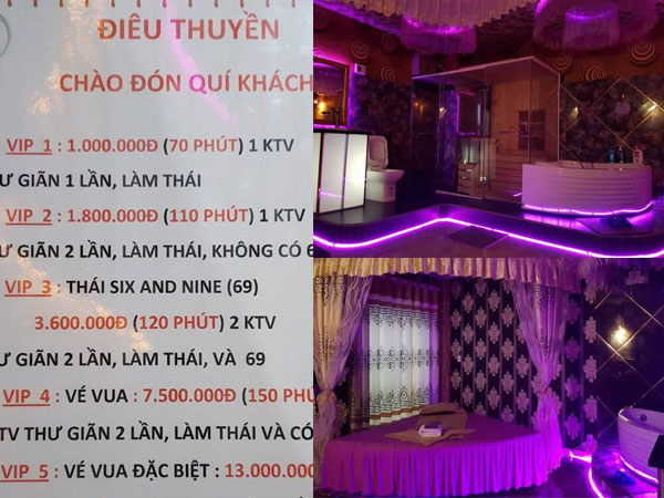 Dịch vụ phục vụ như 'vua' có giá 13 triệu đồng của cơ sở massage Điêu Thuyền quái đản thế nào?