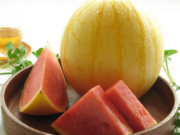 Đại gia Hà Thành chi bạc triệu giải nhiệt bằng dưa hấu Nhật Bản vỏ vàng, không hạt