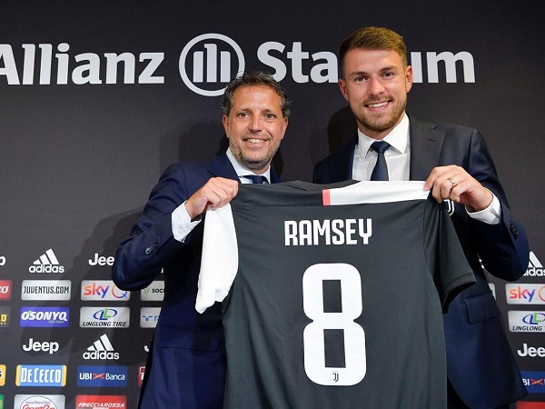 Ramsey chính thức ra mắt Juventus, tiếp quản số áo của Marchisio