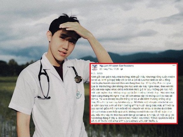 Học sinh bức xúc đăng confessions tố trường Nguyễn Khuyến khi bị cấm mang tai nghe, cấm nam nữ trò chuyện với nhau khi đến trường