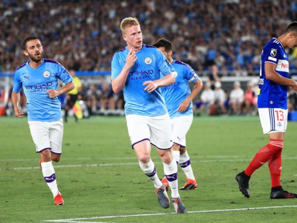De Bruyne tỏa sáng, Man City thắng tưng bừng tại Nhật Bản
