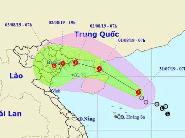 Áp thấp nhiệt đới mạnh thành bão số 3 hướng vào Quảng Ninh - Nam Định, dự báo gây mưa rất to