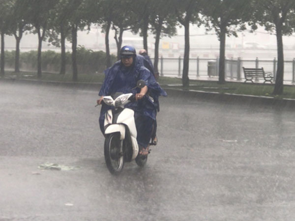 TP.HCM: Gió lốc kèm mưa lớn khiến người đi đường hoảng sợ, kéo dài trong vòng 10 ngày tới