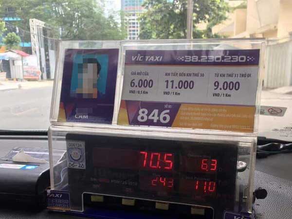 Hà Nội: Đi taxi 6,3km, du khách Nhật nghi bị tài xế hãng VIC chặt chém đến 700 ngàn