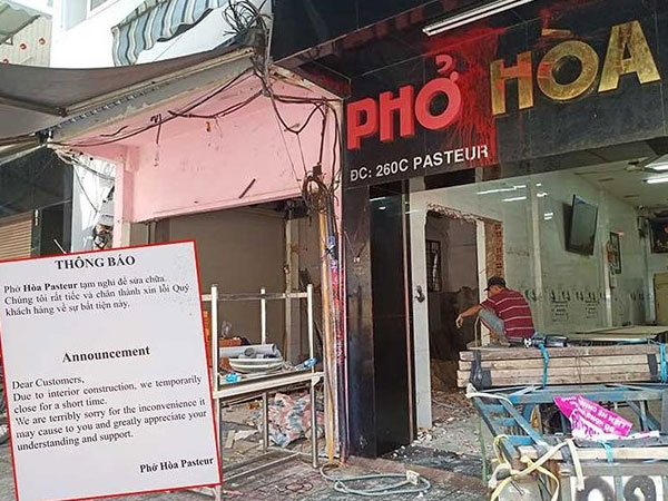 Bộ Công an đang theo dõi vụ phở Hòa Pasteur
