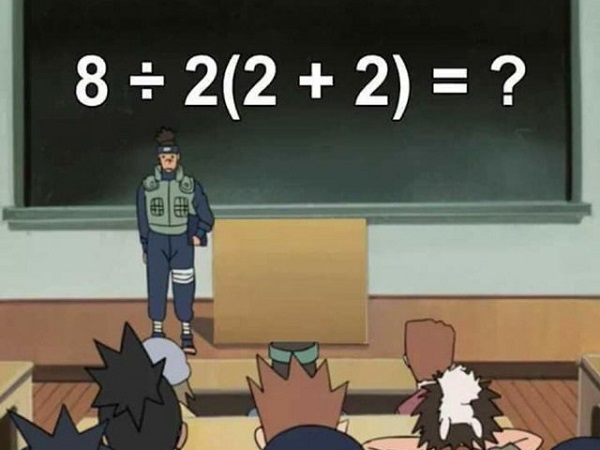 Cả thế giới điên đầu với phép toán đơn giản: 8÷2(2+2) bằng 1 hay 16?