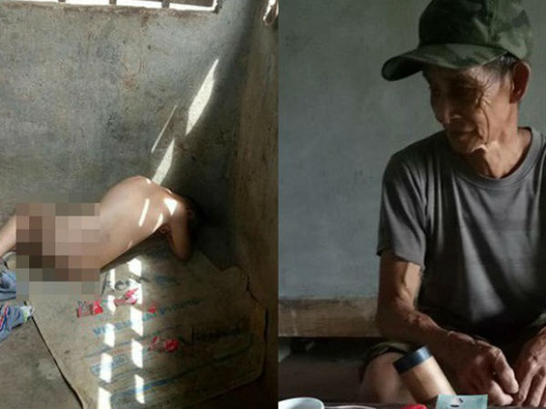 Đằng sau bức ảnh bé trai 13 tuổi trần truồng, bị ông nội cột dây, nhốt trong chuồng là một câu chuyện đầy thương cảm