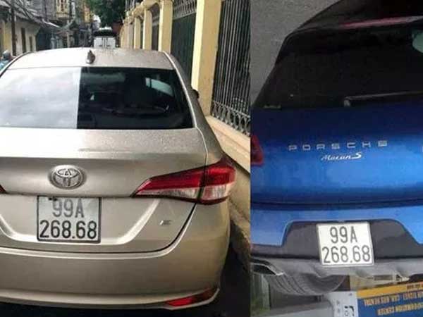 Xác minh hình ảnh 'xe sang' Porsche Macan S trùng biển cực đẹp '268.68' với xe Vios