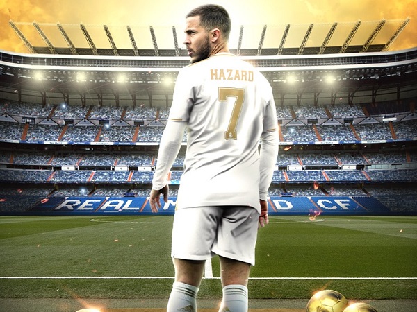 Hazard chính thức tiếp quản áo số 7 của Ronaldo ở Real Madrid