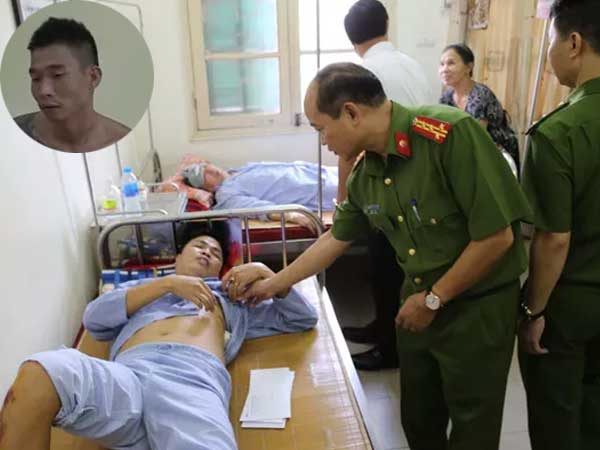 Hãi hùng lời kể của phó trưởng công an xã bị đối tượng ngáo đá khống chế vợ con, đâm bị thương