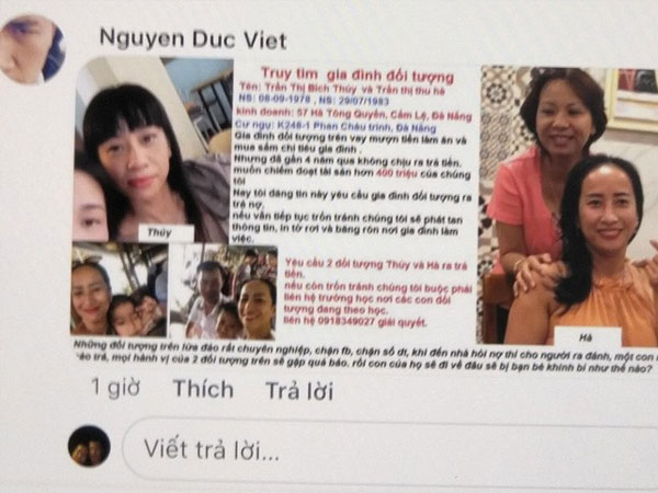 Bị giang hồ khủng bố, dù không vay nợ 150 triệu đồng