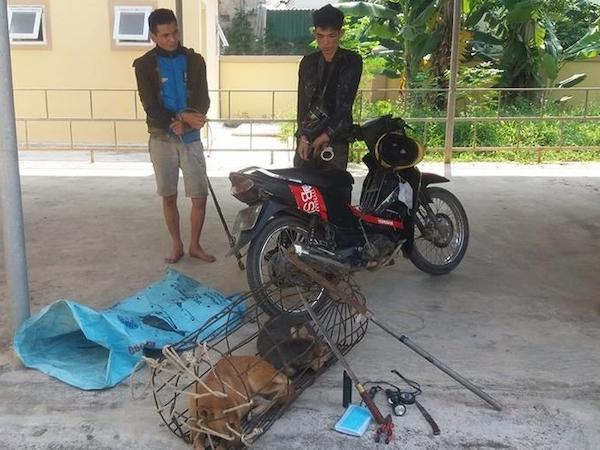 Mang kiếm đi trộm chó, 2 thanh niên bị người dân vây đánh nhập viện, đốt xe máy