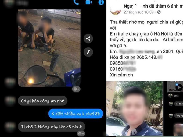 Xôn xao tin nhắn của tài xế xe ôm công nghệ nhờ chị gái trước khi mất tích: 'Có gì báo công an nhé'