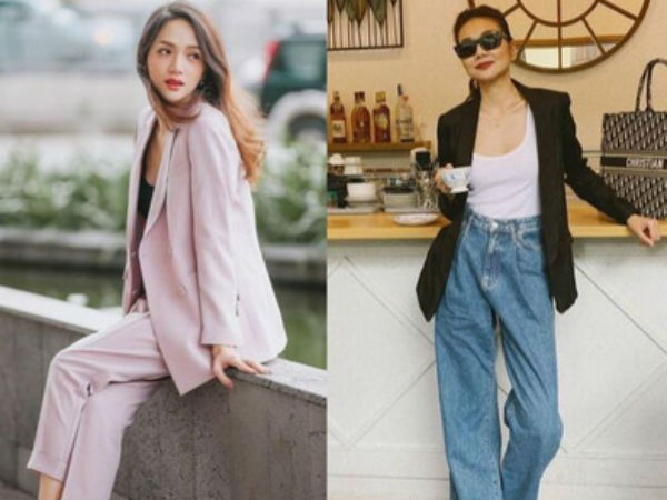 Vbiz có 3 tấm gương mặc áo blazer siêu đẹp siêu chất, đó là Phạm Thanh Hằng, Hương Giang và Yến Trang