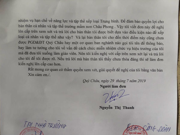 Chủ tịch huyện lên tiếng về nghi án nữ Hiệu trưởng trường mầm non treo cổ tự vẫn do bị ép từ chức
