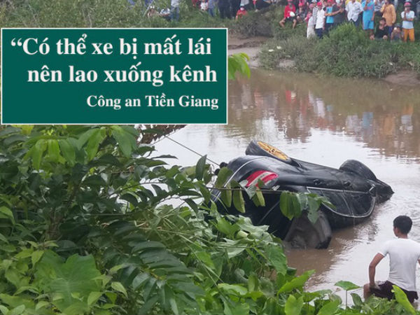 Vụ xe Mercedes rơi xuống kênh khiến 3 người tử vong: '2 anh em có uống nhưng không quá nhiều'