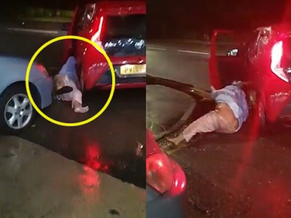 Cảnh tượng gây sốc khi người phụ nữ bị nam tài xế xe ô tô kéo lê trên đường trong cuộc tấn công tàn bạo