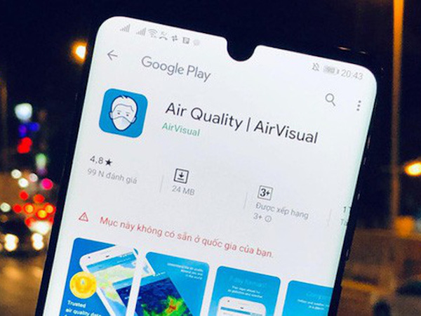 AirVisual đột ngột biến mất tại VN: Không thể cài ứng dụng, fanpage Facebook chặn người Việt