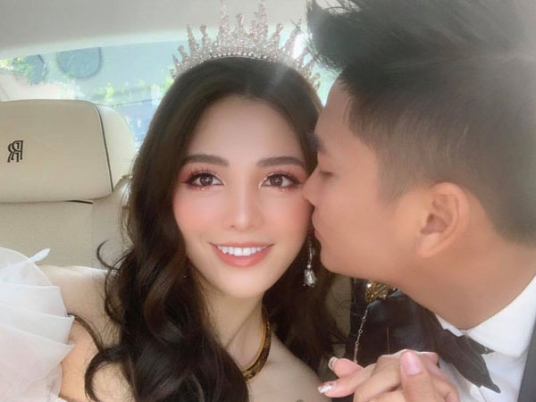 Rich kid Giang Lê xinh xuất sắc trong ngày cưới, chỗ đỗ dàn Rolls Royces tiết lộ vị trí đắc địa của nhà gái ở Hà Nội