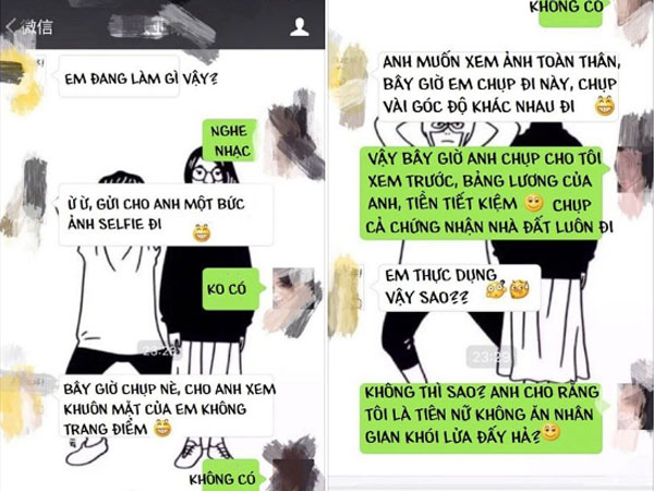 Bạn trai quen qua mạng đòi xem hết từ ảnh mặt mộc đến ảnh toàn thân, cô gái đáp trả thông minh khiến dân mạng vỗ tay rần rần