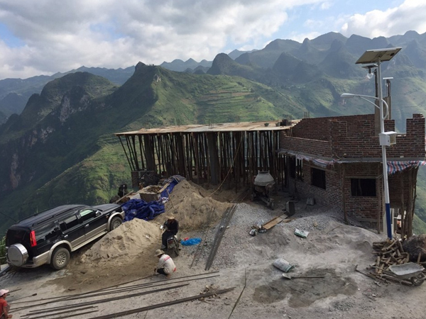Hình ảnh quá trình xây dựng Panorama Mã Pì Lèng
