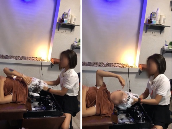 Chỉ trỏ quá nhiều trong lúc gội đầu, vị khách nam được nhân viên nữ 'bonus' ngay quả tát như trời giáng vào mặt