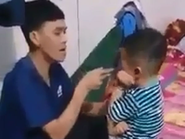 Phẫn nộ clip cha tát bôm bốp khiến con nhỏ bầm tím mặt rồi dọa dẫm khi vợ can ngăn: 'Tao giết nó được luôn đó, mày tin không?'