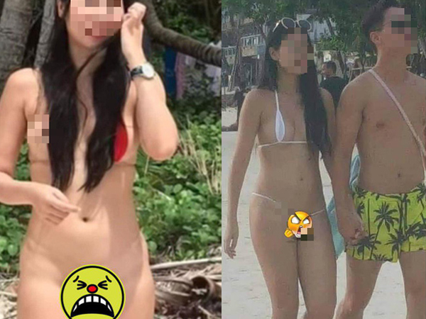 Cô gái mặc 'bikini sợi chỉ' suy sụp, thanh minh mọi chuyện chỉ là 'vô tình' nhưng dân mạng lại đưa ra bằng chứng bóc mẽ sự thật