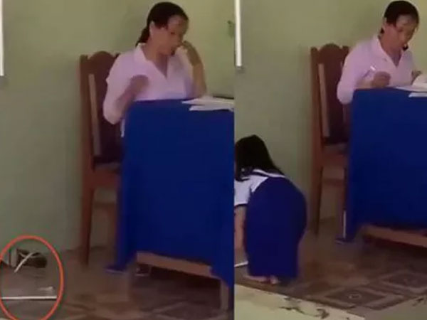Xác định được giáo viên ném vở học sinh xuống nền gạch gây bức xúc