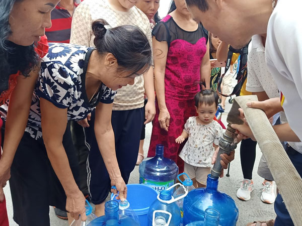 Công ty Sông Đà đã cấp nước trở lại, người dân có nước sạch dùng trong hôm nay?