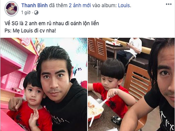 Đi chơi cùng con ngày 20/10 nhưng thiếu bóng dáng vợ, Thanh Bình lập tức lên tiếng giải thích