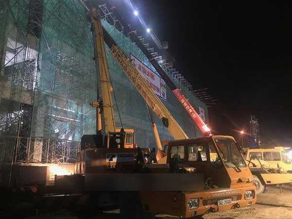 Hải Dương: Sập giàn giáo trong đêm tại công trình vài trăm tỉ, nhiều người bị thương