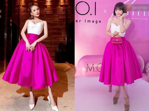 Cùng một chiếc đầm: Hương Giang thất thế vì chọn phụ kiện 'lỗi', Sam đơn giản mà lại thắng đậm