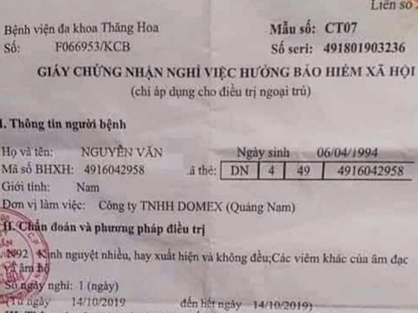 Cười bể bụng: Nam bệnh nhân được chẩn đoán kinh nguyệt nhiều