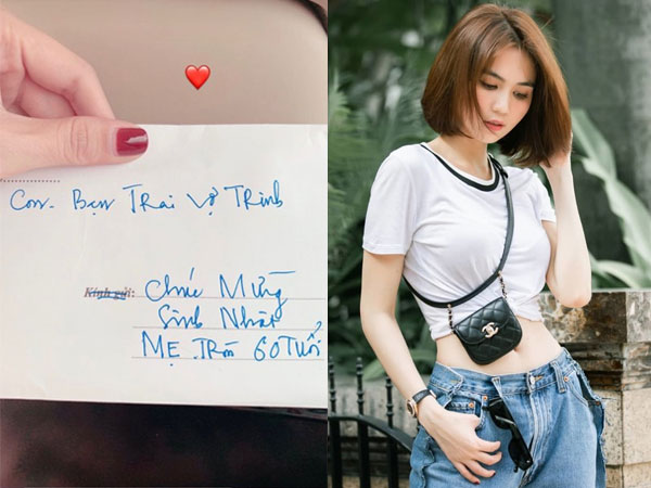 Ngọc Trinh khoe bạn trai chu đáo chuẩn bị quà cho bố mẹ, tiết lộ cách xưng hô 'vợ Trinh' ngọt ngào