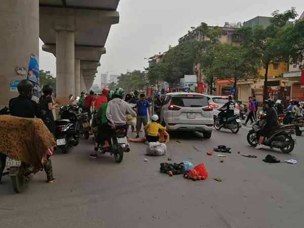 Hà Nội: Xe ô tô 'điên' gây tai nạn liên hoàn khiến nhiều người nhập viện