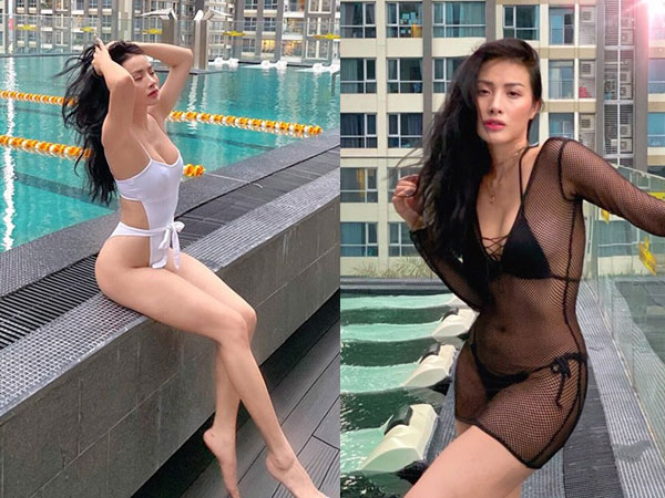 Bạn gái cũ của ca sĩ Lương Bằng Quang tung loạt ảnh mặc bikini gợi cảm